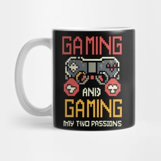 GAMING & GAMING my 2 passions in retro vintage style Mug